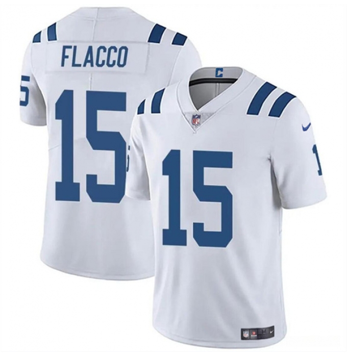 Youth Indianapolis Colts #15 Joe Flacco White Vapor Untouchable Limited Football Stitched Jersey