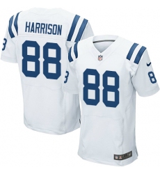 Men's Nike Indianapolis Colts #88 Marvin Harrison Elite White NFL Jersey