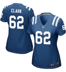 Women's Nike Indianapolis Colts #62 Le'Raven Clark Game Royal Blue Team Color NFL Jersey