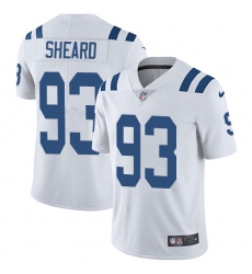 Men's Nike Indianapolis Colts #93 Jabaal Sheard White Vapor Untouchable Limited Player NFL Jersey