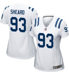 Women's Nike Indianapolis Colts #93 Jabaal Sheard Game White NFL Jersey