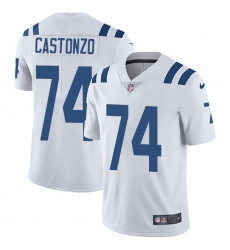 Youth Nike Indianapolis Colts #74 Anthony Castonzo Elite White NFL Jersey