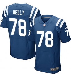 Men's Nike Indianapolis Colts #78 Ryan Kelly Elite Royal Blue Team Color NFL Jersey