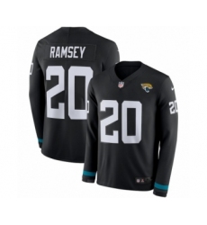 Youth Nike Jacksonville Jaguars #21 A.J. Bouye Limited Black Salute to Service Therma Long Sleeve NFL Jersey