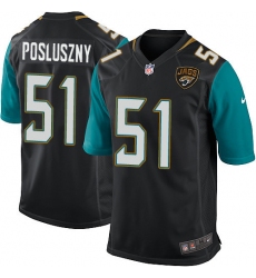 Men's Nike Jacksonville Jaguars #51 Paul Posluszny Game Black Alternate NFL Jersey