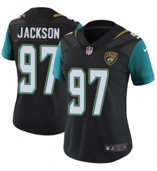 Women's Nike Jacksonville Jaguars #97 Malik Jackson Elite Black Alternate NFL Jersey