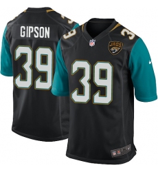Men's Nike Jacksonville Jaguars #39 Tashaun Gipson Game Black Alternate NFL Jersey