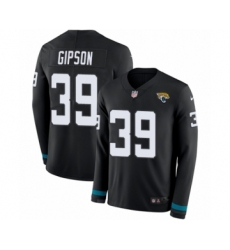 Men's Nike Jacksonville Jaguars #39 Tashaun Gipson Limited Black Therma Long Sleeve NFL Jersey