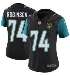 Women's Nike Jacksonville Jaguars #74 Cam Robinson Black Alternate Vapor Untouchable Elite Player NFL Jersey