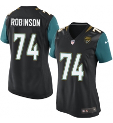 Women's Nike Jacksonville Jaguars #74 Cam Robinson Game Black Alternate NFL Jersey