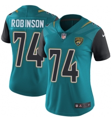 Women's Nike Jacksonville Jaguars #74 Cam Robinson Teal Green Team Color Vapor Untouchable Limited Player NFL Jersey