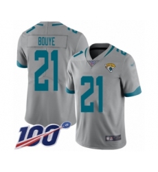 Youth Jacksonville Jaguars #44 Myles Jack Silver Inverted Legend Limited 100th Season Football Jersey