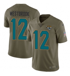 Men's Nike Jacksonville Jaguars #12 Dede Westbrook Limited Olive 2017 Salute to Service NFL Jersey