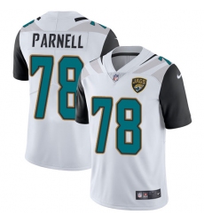 Men's Nike Jacksonville Jaguars #78 Jermey Parnell White Vapor Untouchable Limited Player NFL Jersey