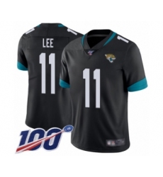 Men's Jacksonville Jaguars #11 Marqise Lee Black Team Color Vapor Untouchable Limited Player 100th Season Football Jersey