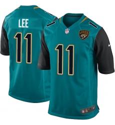 Men's Nike Jacksonville Jaguars #11 Marqise Lee Game Teal Green Team Color NFL Jersey