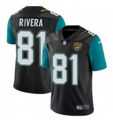 Men's Nike Jacksonville Jaguars #81 Mychal Rivera Black Alternate Vapor Untouchable Limited Player NFL Jersey