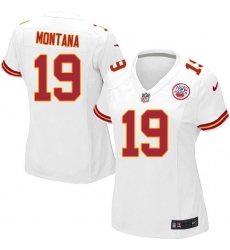 Women's Nike Kansas City Chiefs #19 Joe Montana Game White NFL Jersey