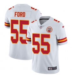 Men's Nike Kansas City Chiefs #55 Dee Ford White Vapor Untouchable Limited Player NFL Jersey