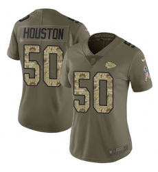 Women's Nike Kansas City Chiefs #50 Justin Houston Limited Olive/Camo 2017 Salute to Service NFL Jersey