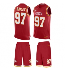 Men's Nike Kansas City Chiefs #97 Allen Bailey Limited Red Tank Top Suit NFL Jersey
