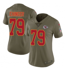 Women's Nike Kansas City Chiefs #79 Parker Ehinger Limited Olive 2017 Salute to Service NFL Jersey