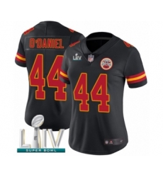 Women's Kansas City Chiefs #44 Dorian O'Daniel Limited Black Rush Vapor Untouchable Super Bowl LIV Bound Football Jersey