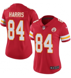 Women's Nike Kansas City Chiefs #84 Demetrius Harris Red Team Color Vapor Untouchable Limited Player NFL Jersey