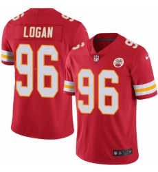 Youth Nike Kansas City Chiefs #96 Bennie Logan Red Team Color Vapor Untouchable Limited Player NFL Jersey