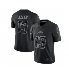 Men's Los Angeles Chargers #13 Keenan Allen Black Reflective Limited Stitched Football Jersey Men's Los Angeles Chargers #13 Keenan Allen Black Reflective Limited Stitched Football Jersey